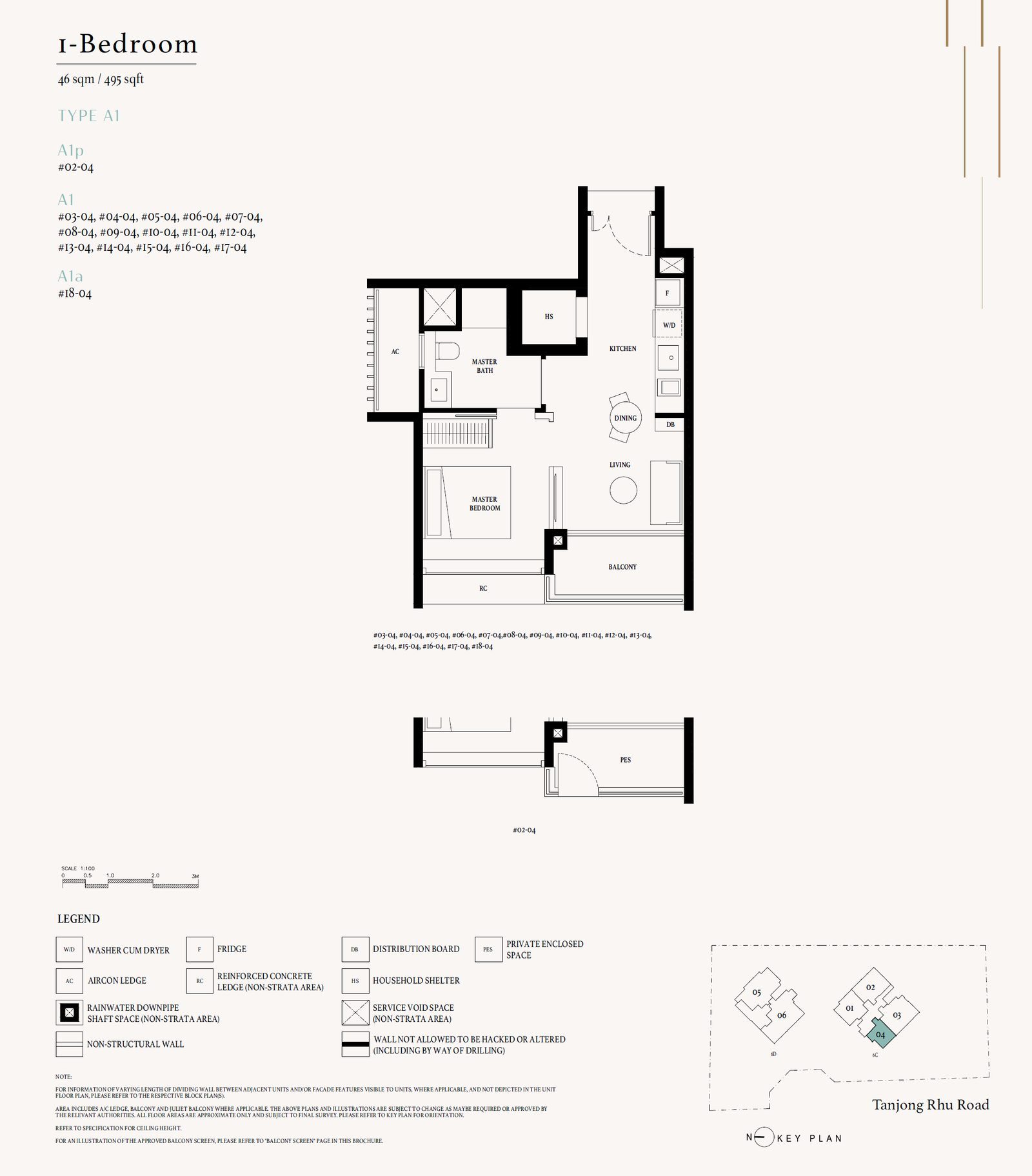 Arina East Residences A1a floor plan