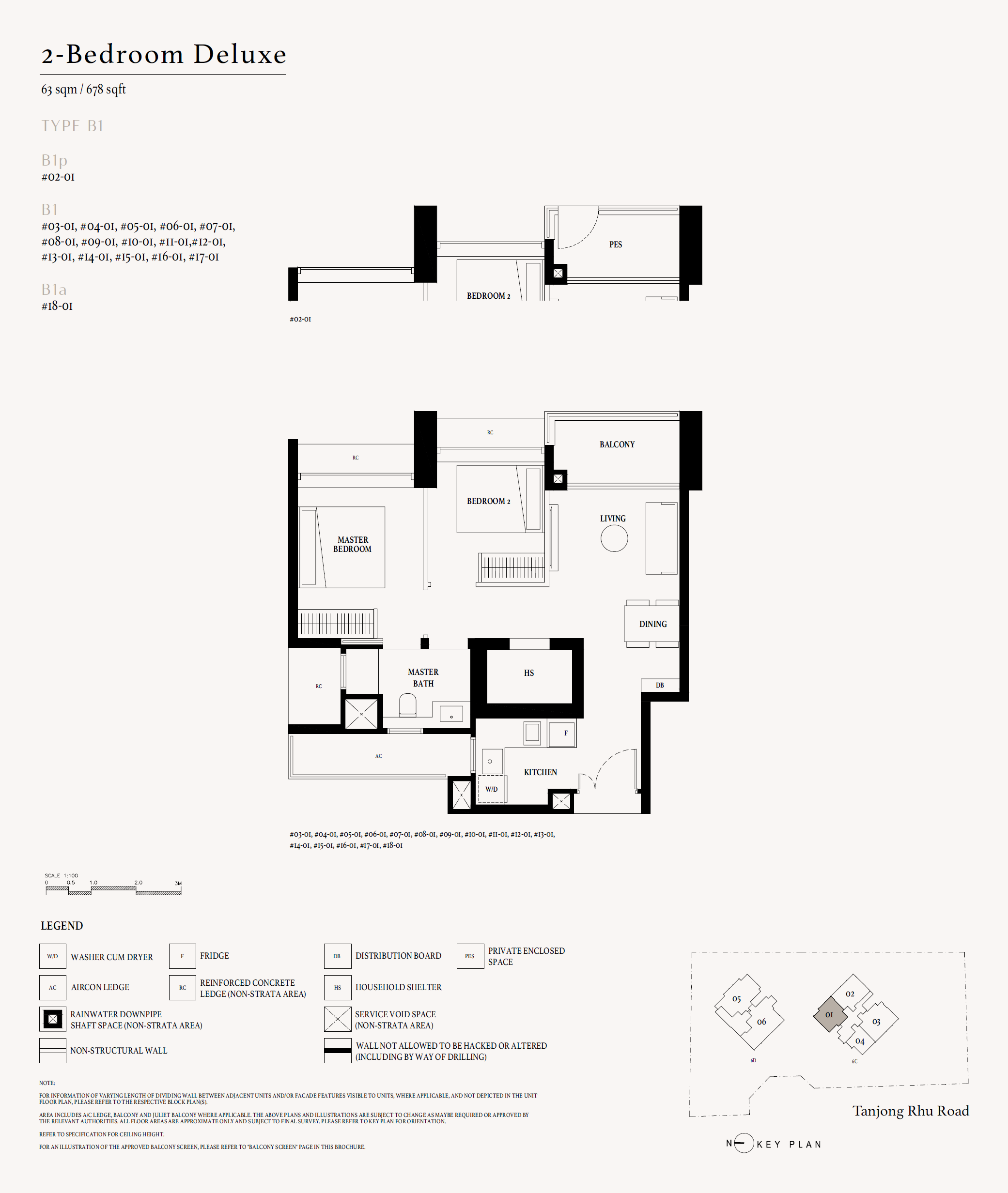 Arina East Residences B1p floor plan