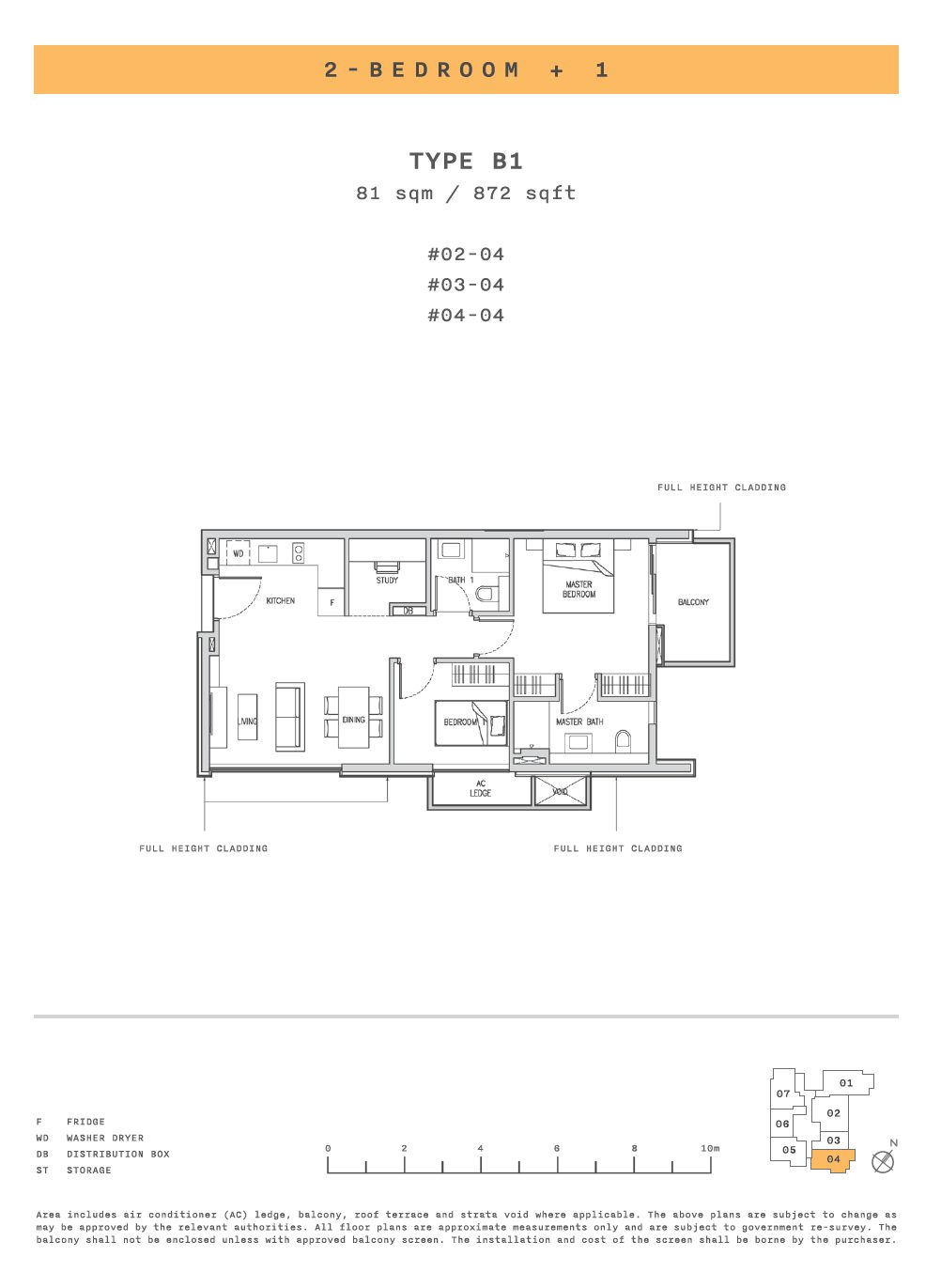 Claydence B1 floor plan