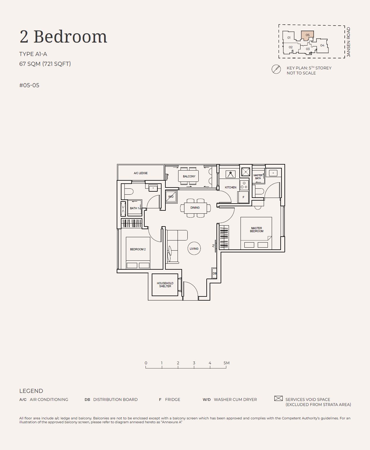 Jansen House A1-A floor plan