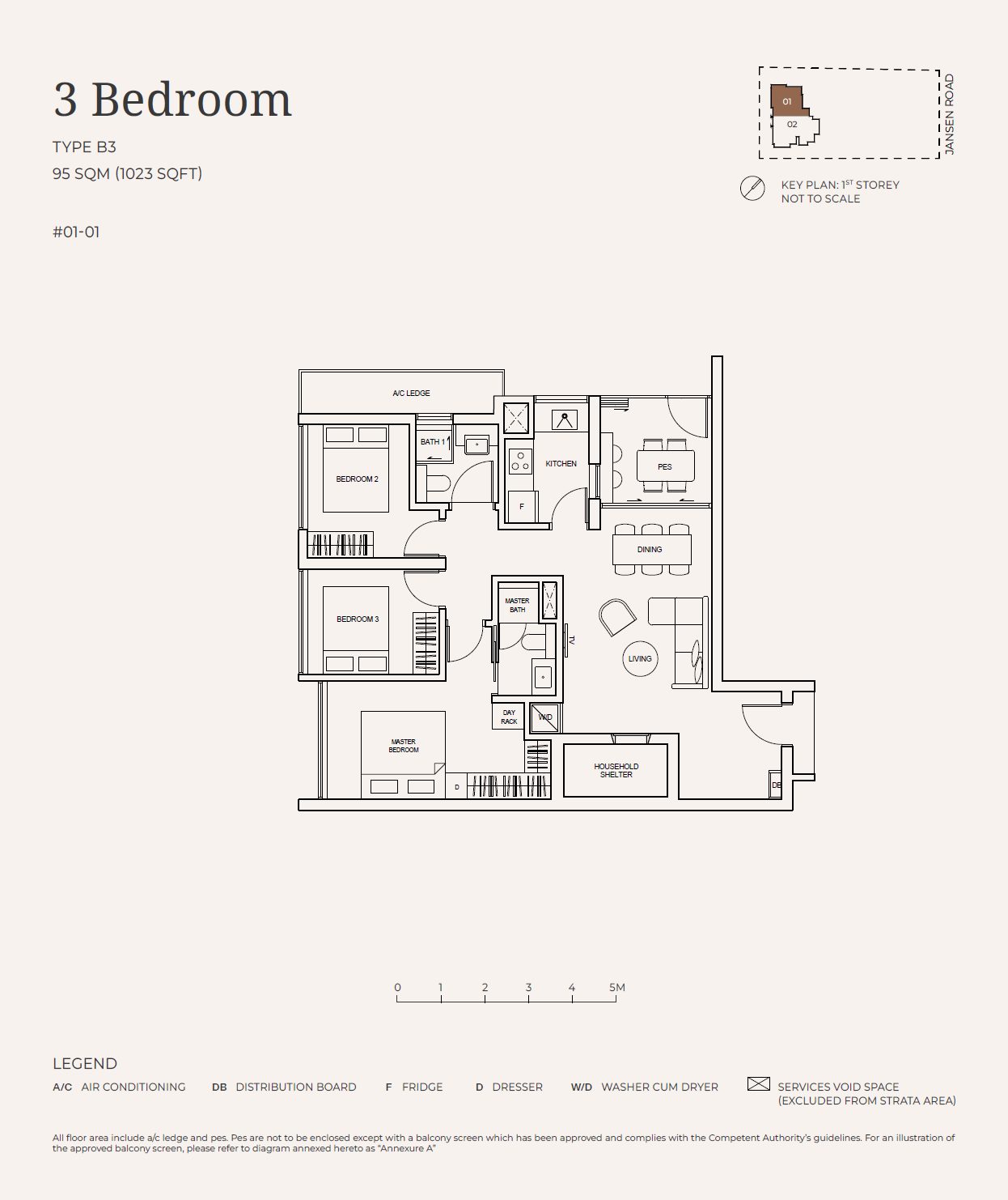 Jansen House B3 floor plan
