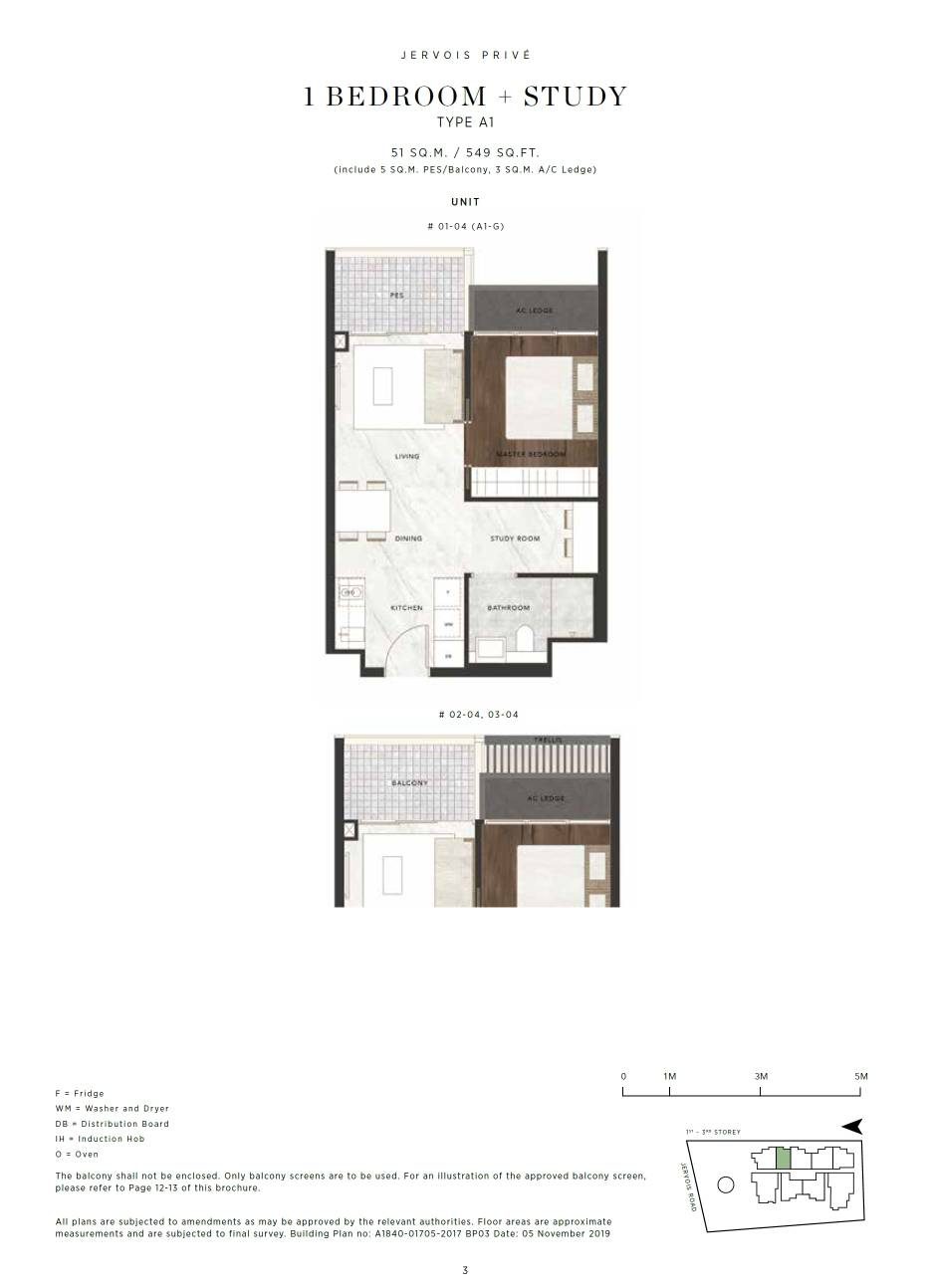 Jervois Privé A1 floor plan