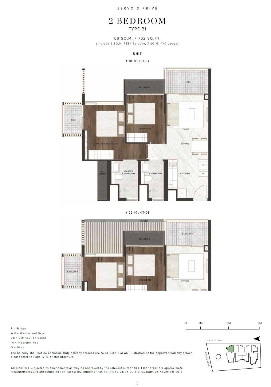 Jervois Privé B1-G floor plan