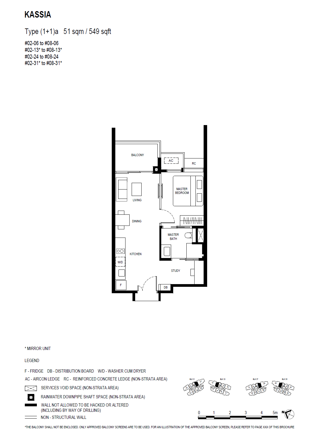 Kassia (1+1)a floor plan