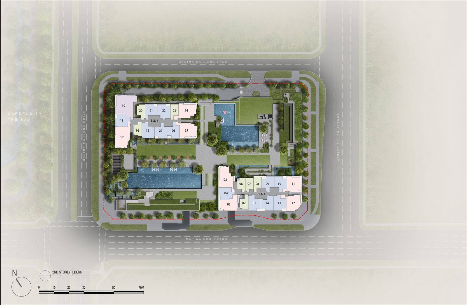 One Marina Gardens gallery render