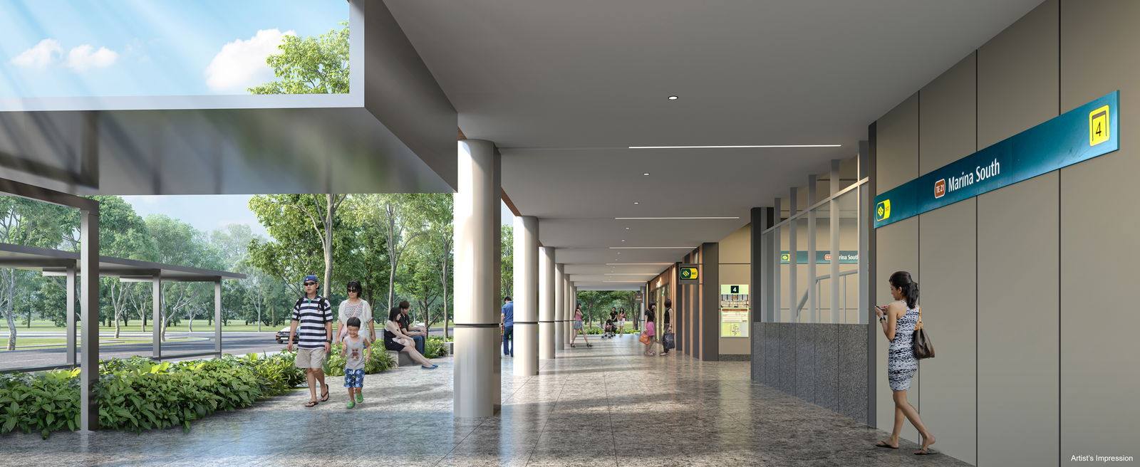 One Marina Gardens gallery render