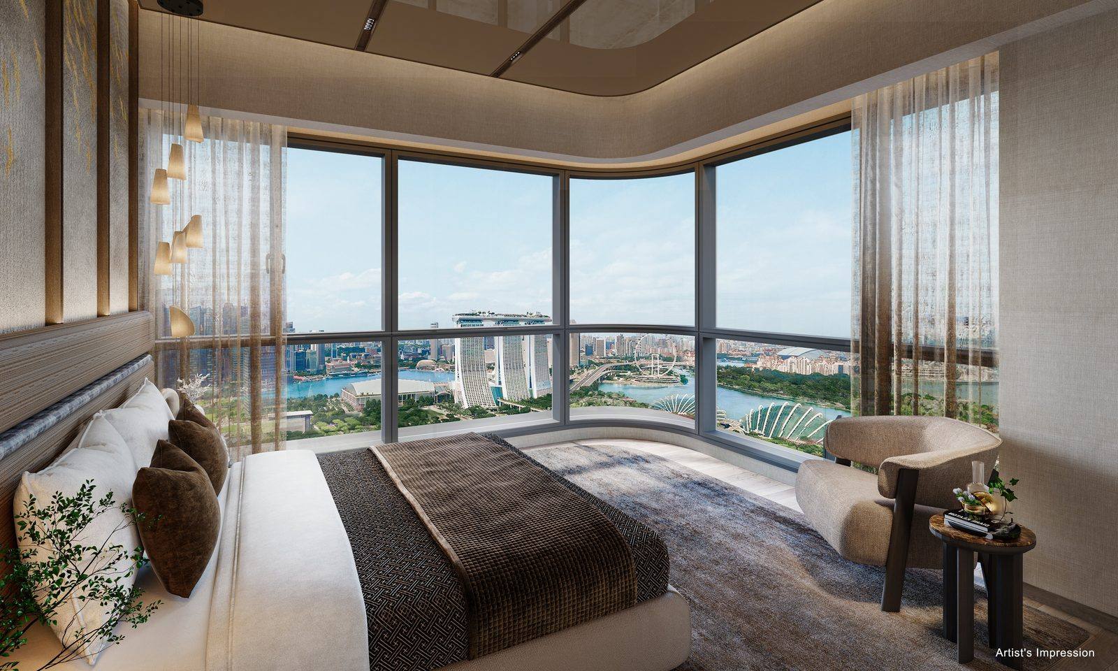 One Marina Gardens gallery render