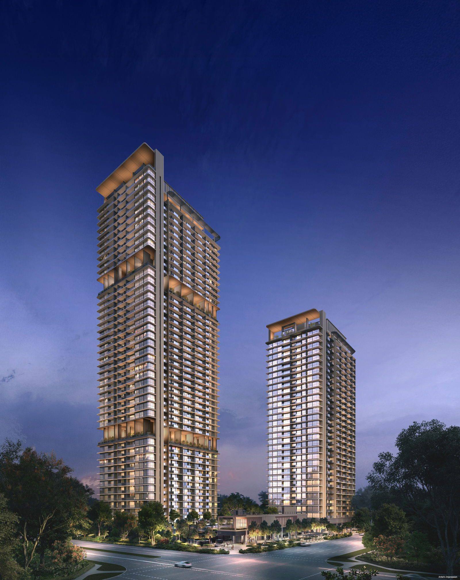 One Marina Gardens gallery render