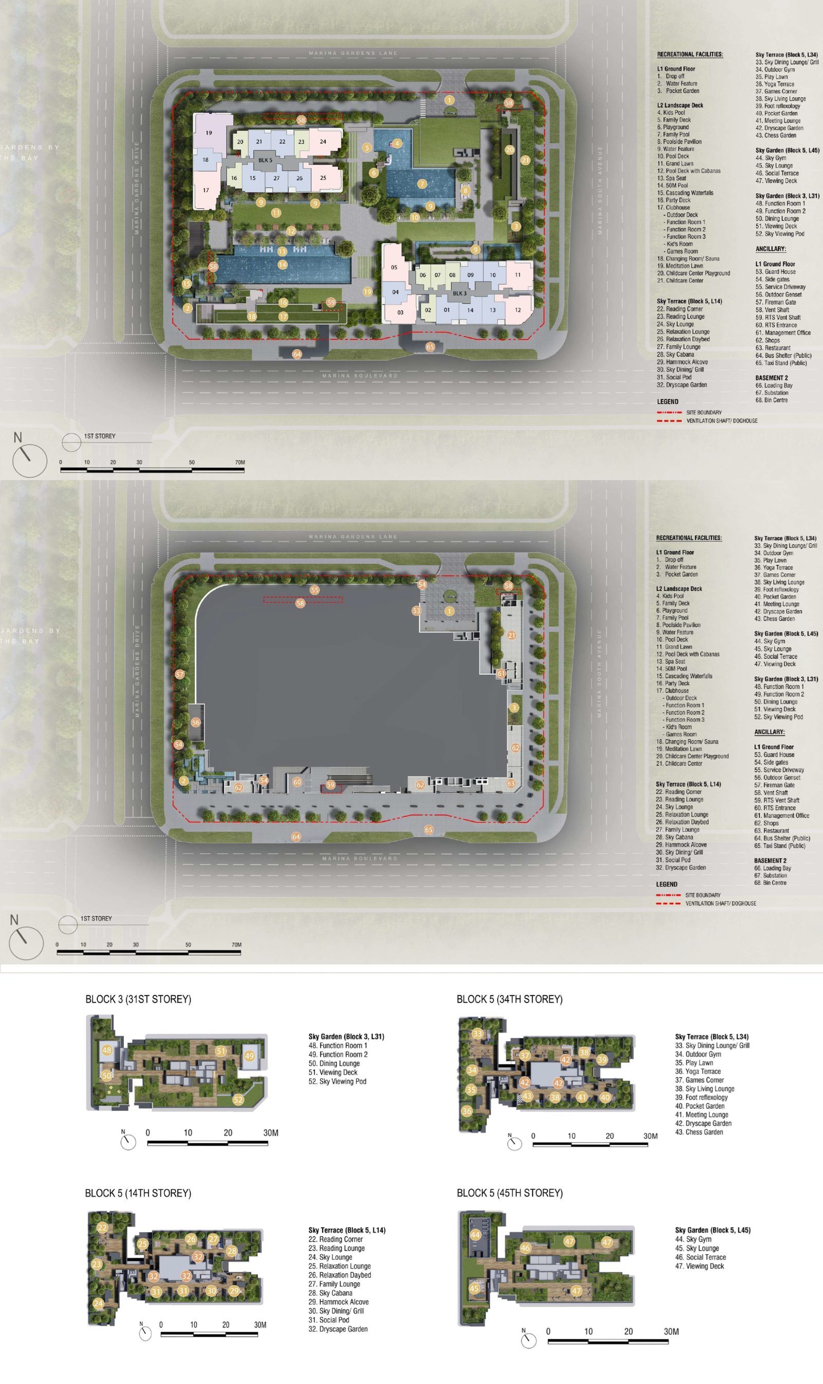 One Marina Gardens Site Plan