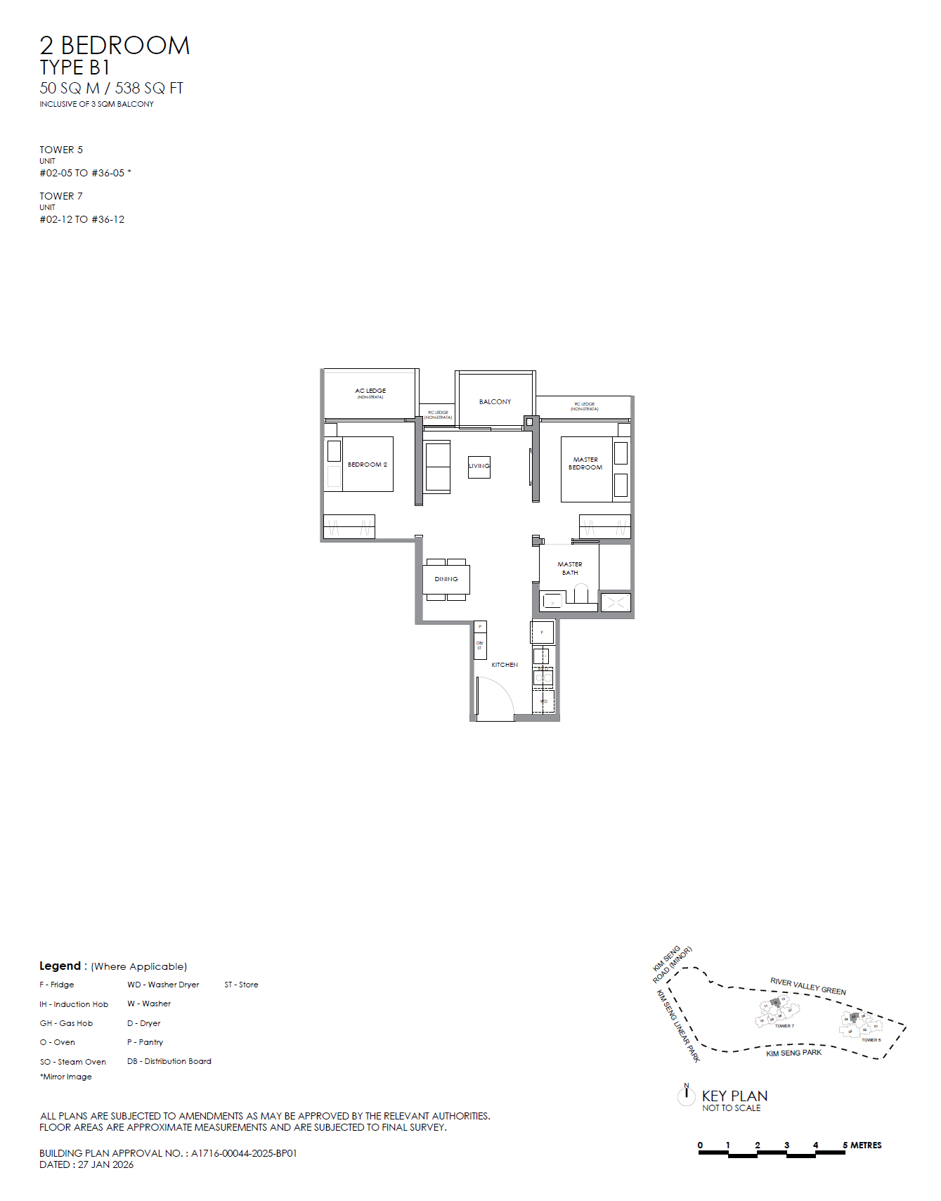 River Modern B1 floor plan