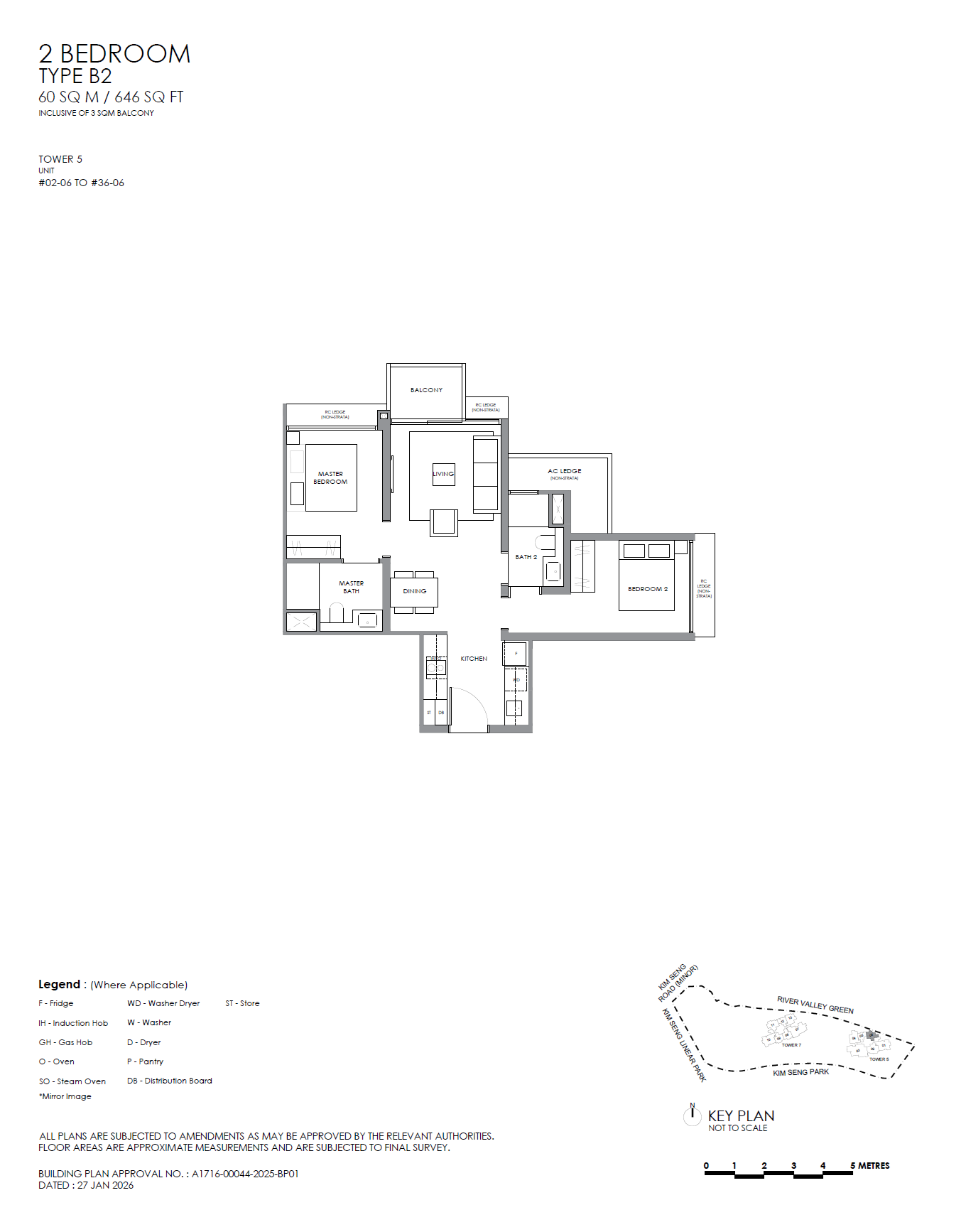 River Modern B2 floor plan