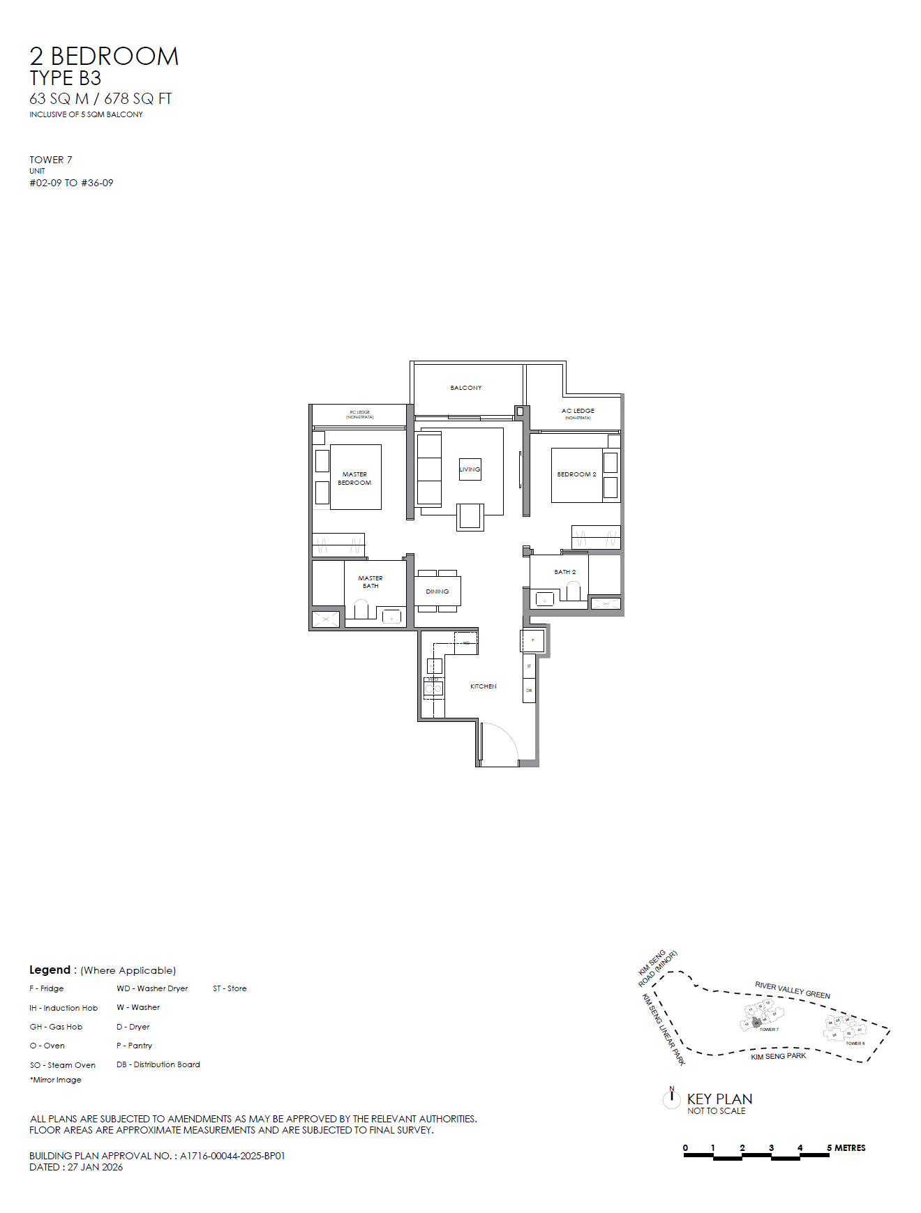 River Modern B3 floor plan