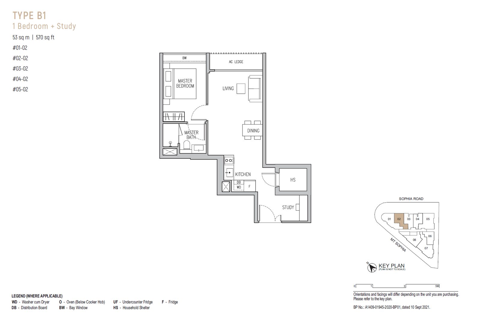 Sophia Regency B1 floor plan