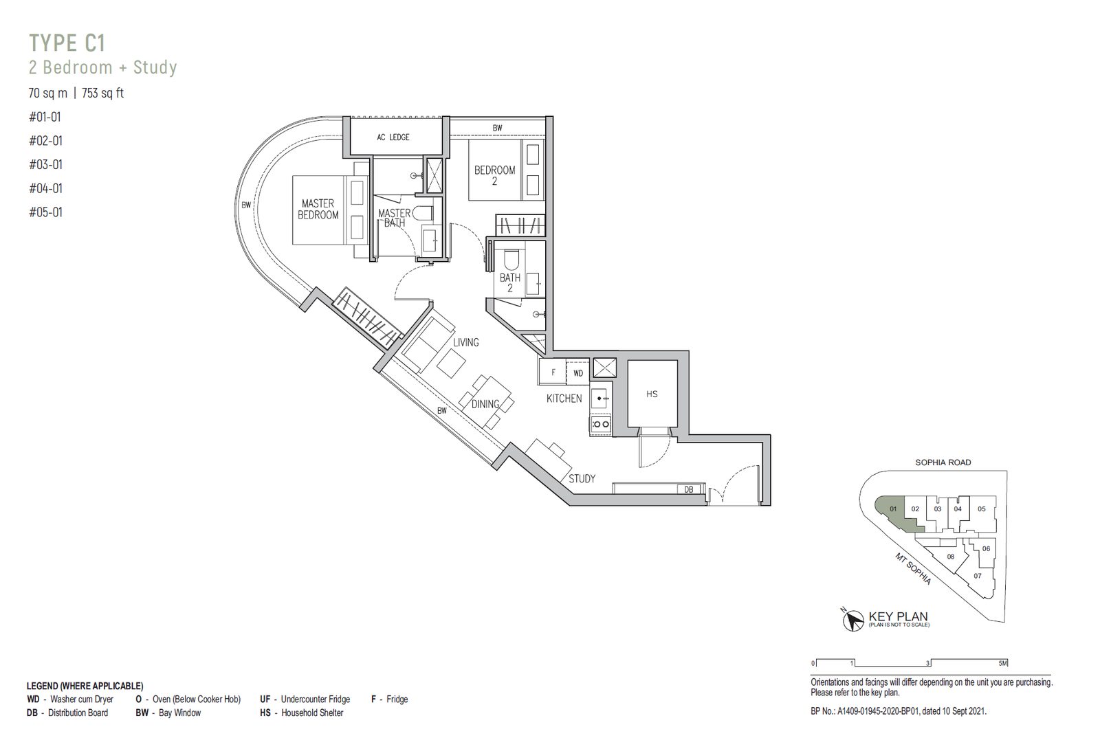 Sophia Regency C1 floor plan