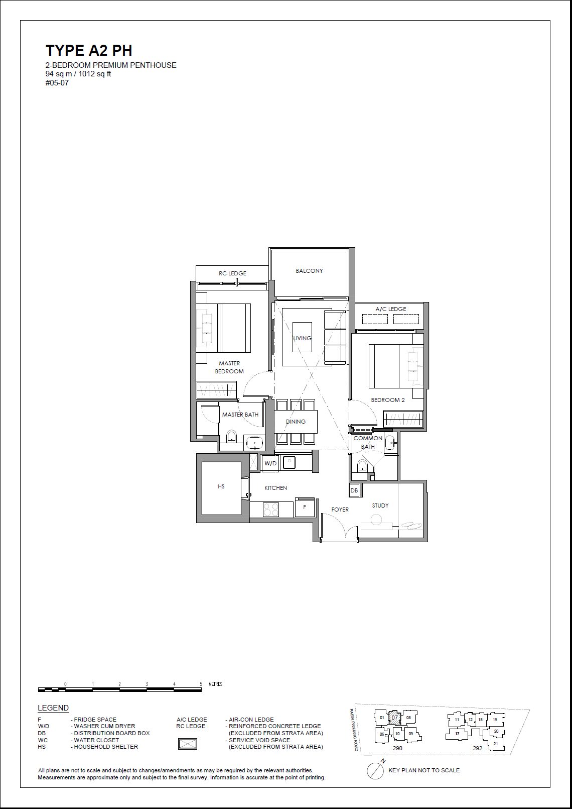 The Hillshore A2 PH floor plan