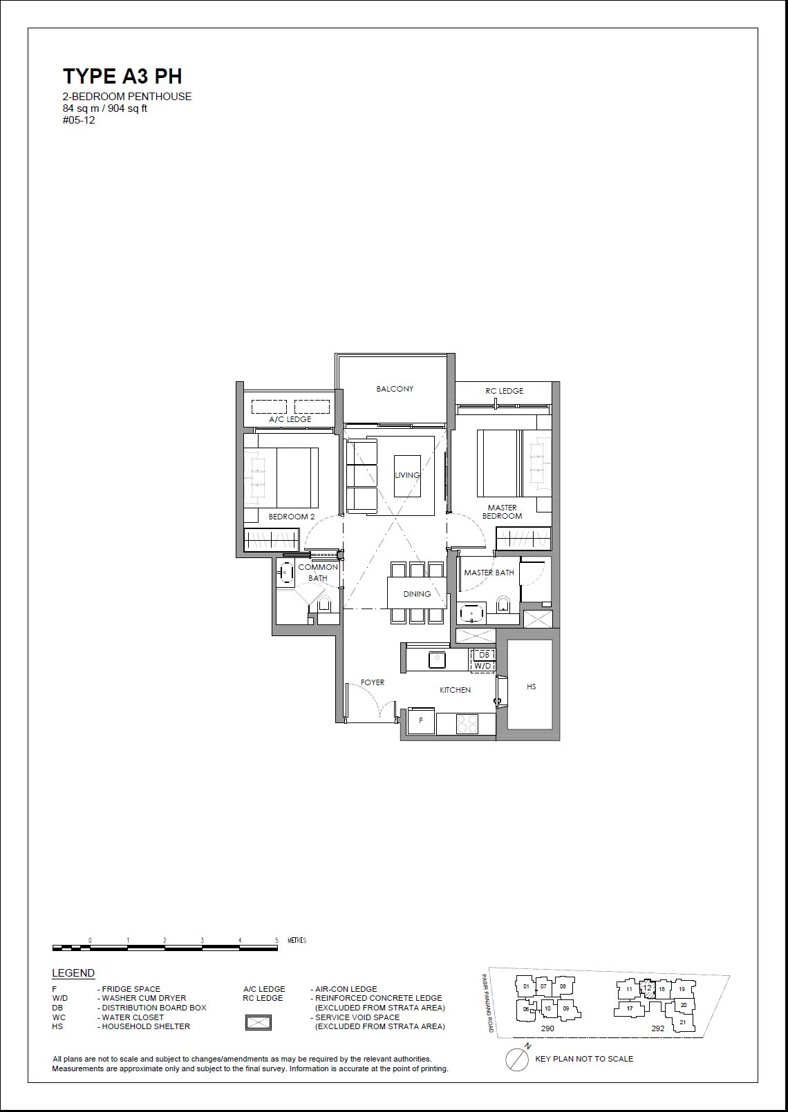The Hillshore A3 PH floor plan
