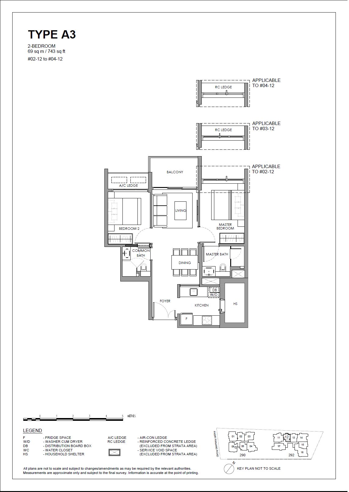 The Hillshore A3 floor plan